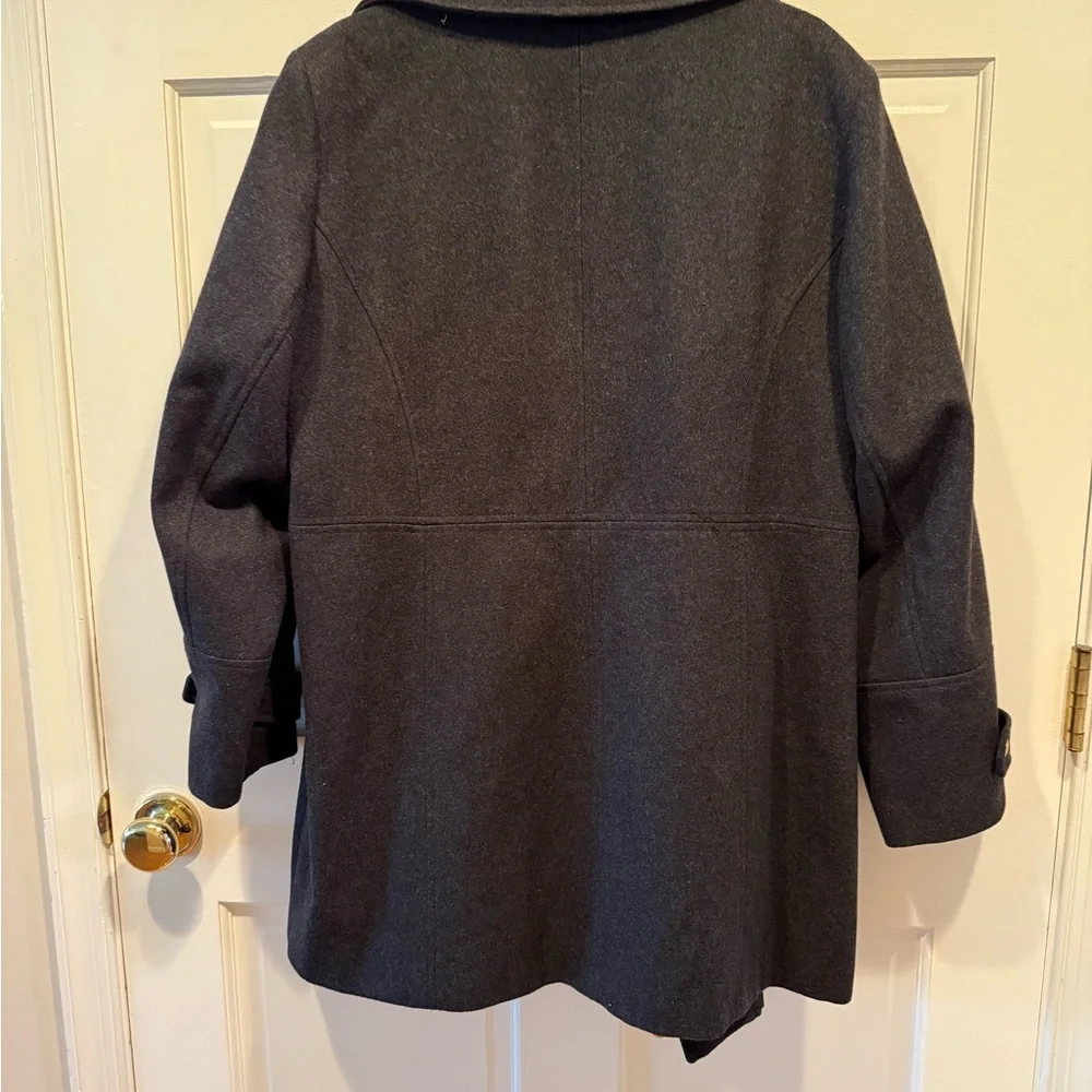 MICHAEL KORS WOMANS CHARCOAL GRAY COAT SIZE 18W - Picture 6 of 16